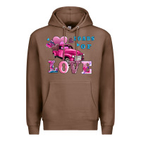 Chestnut loads of love wıth truck Premium Hoodie - AdoDesignShop