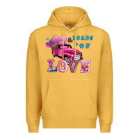 Mustard loads of love wıth truck Premium Hoodie - AdoDesignShop