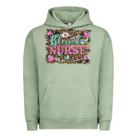 Pigment Oil Green blessed nurse Urban Hoodie - BarkalooDesign