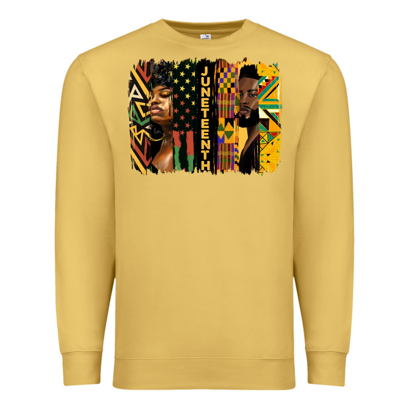 Juneteenth Brush Stroke Premium Sweatshirt by HRA Design Shop | Teevron