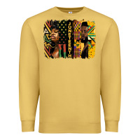Antique Gold juneteenth brush stroke Premium Sweatshirt - HRA Design Shop