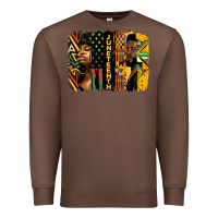 Chestnut juneteenth brush stroke Premium Sweatshirt - HRA Design Shop