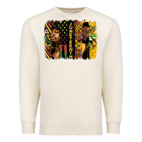 Sandshell juneteenth brush stroke Premium Sweatshirt - HRA Design Shop
