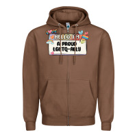 Chestnut proud ally Zipper Hoodie - MaliasSmallBusiness