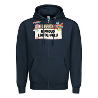 Navy proud ally Zipper Hoodie - MaliasSmallBusiness
