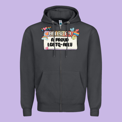 Zipper Hoodie proud ally