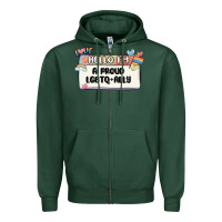 Sports Green proud ally Zipper Hoodie - MaliasSmallBusiness