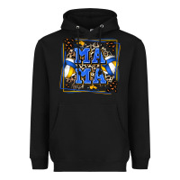 Black volleyball mama with leopard Heavyweight Hoodie - Zillion Design Studio