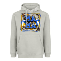Moon Dust volleyball mama with leopard Heavyweight Hoodie - Zillion Design Studio