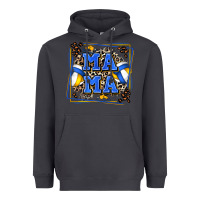 Smoke volleyball mama with leopard Heavyweight Hoodie - Zillion Design Studio