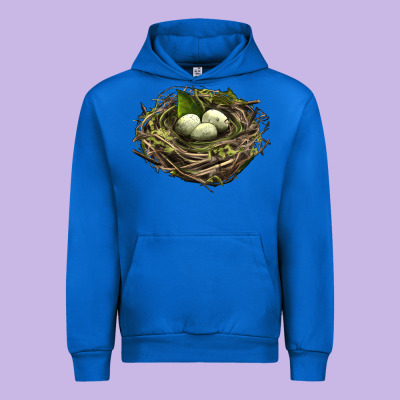 Bird Nest With Eggs Urban Hoodie Designed By Lillyallendesigns