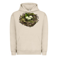 Pigment French Oak Bird Nest With Eggs Urban Hoodie - LillyAllenDesigns