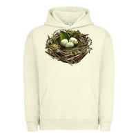 Pigment Pistachio Bird Nest With Eggs Urban Hoodie - LillyAllenDesigns