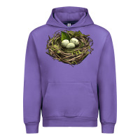 Tulip Bird Nest With Eggs Urban Hoodie - LillyAllenDesigns