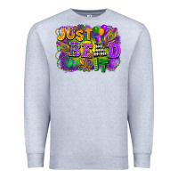 Heather Grey just bead it Premium Sweatshirt - FaDigitalArtStudio
