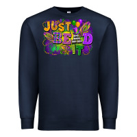 Navy just bead it Premium Sweatshirt - FaDigitalArtStudio