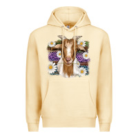 Pina Colada easter goat daisys leopard wooden Premium Hoodie - Artiststas