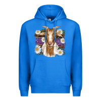 True Royal easter goat daisys leopard wooden Premium Hoodie - Artiststas