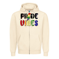 Sandshell pride vibes Zipper Hoodie - MaliasSmallBusiness