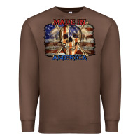Chestnut Made in America 4th of july Premium Sweatshirt - CowGirlArtShop