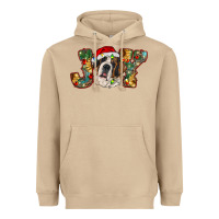 Mushroom Saint Bernard Christmas joy, Heavyweight Hoodie - RanaPortraitStore