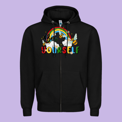 Zipper Hoodie bee yourself