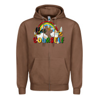 Chestnut bee yourself Zipper Hoodie - MaliasSmallBusiness