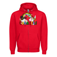 Red bee yourself Zipper Hoodie - MaliasSmallBusiness