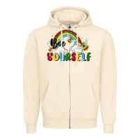 Sandshell bee yourself Zipper Hoodie - MaliasSmallBusiness