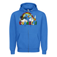 True Royal bee yourself Zipper Hoodie - MaliasSmallBusiness
