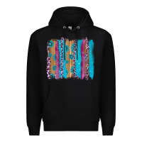 Black gemstone and pink leopard brushstrok Premium Hoodie - AdoDesignShop