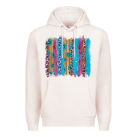 Pale Pink gemstone and pink leopard brushstrok Premium Hoodie - AdoDesignShop
