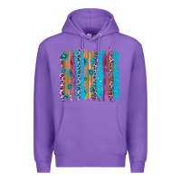 Gemstone And Pink Leopard Brushstrok Premium Hoodie | Teevron