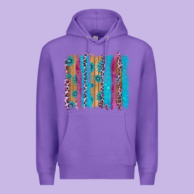 Gemstone And Pink Leopard Brushstrok Premium Hoodie Designed By Adodesignshop
