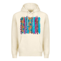 Tofu gemstone and pink leopard brushstrok Premium Hoodie - AdoDesignShop