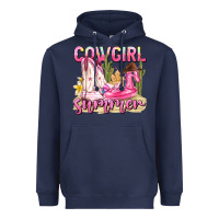 Navy cowgirl summer Heavyweight Hoodie - texasbilliewilder