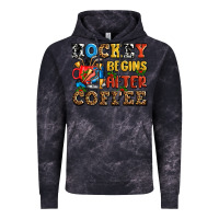 Cloud Black hockey begins after coffee ado Vintage Hoodie - AdoDesignShop