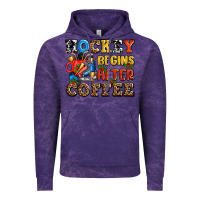 Cloud Purple hockey begins after coffee ado Vintage Hoodie - AdoDesignShop