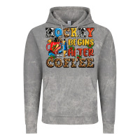 Cloud Rock hockey begins after coffee ado Vintage Hoodie - AdoDesignShop