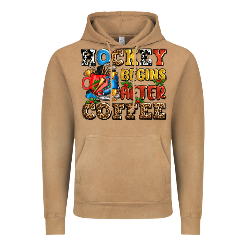 Hockey Begins After Coffee Ado Vintage Hoodie by AdoDesignShop | Teevron