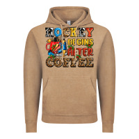 Vintage Coffee hockey begins after coffee ado Vintage Hoodie - AdoDesignShop