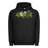 Pigment Black st patricks day nurse Urban Hoodie - BarkalooDesign