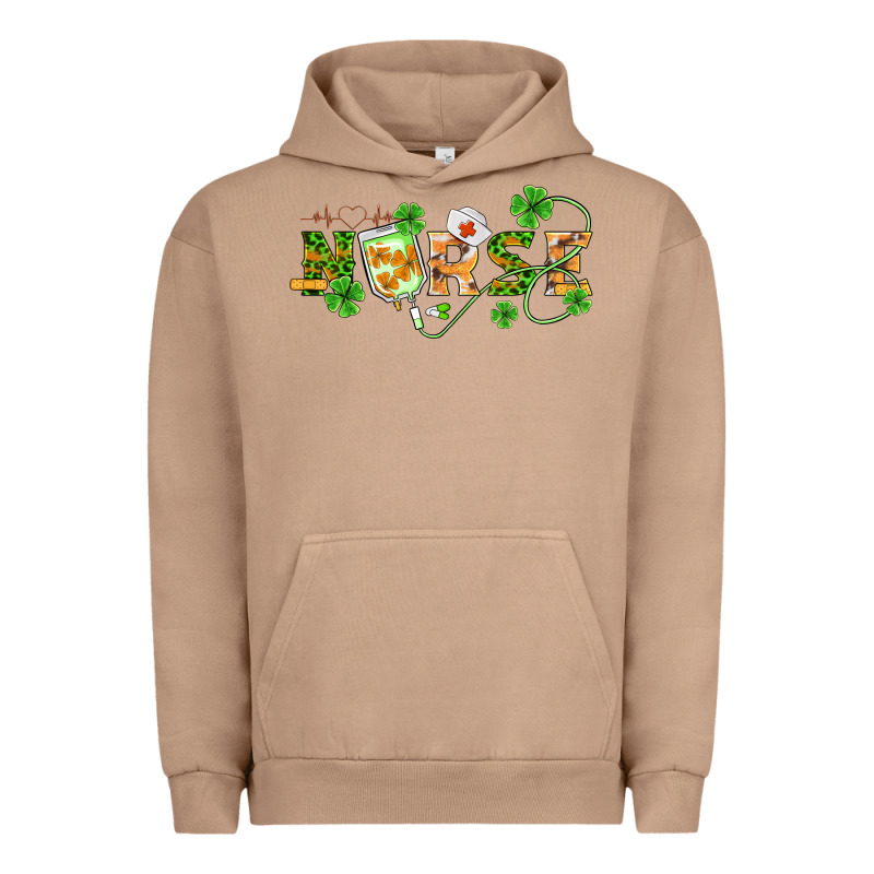 St Patricks Day Nurse Urban Hoodie by BarkalooDesign | Teevron