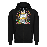 Black easter school bus Zipper Hoodie - MaliasSmallBusiness