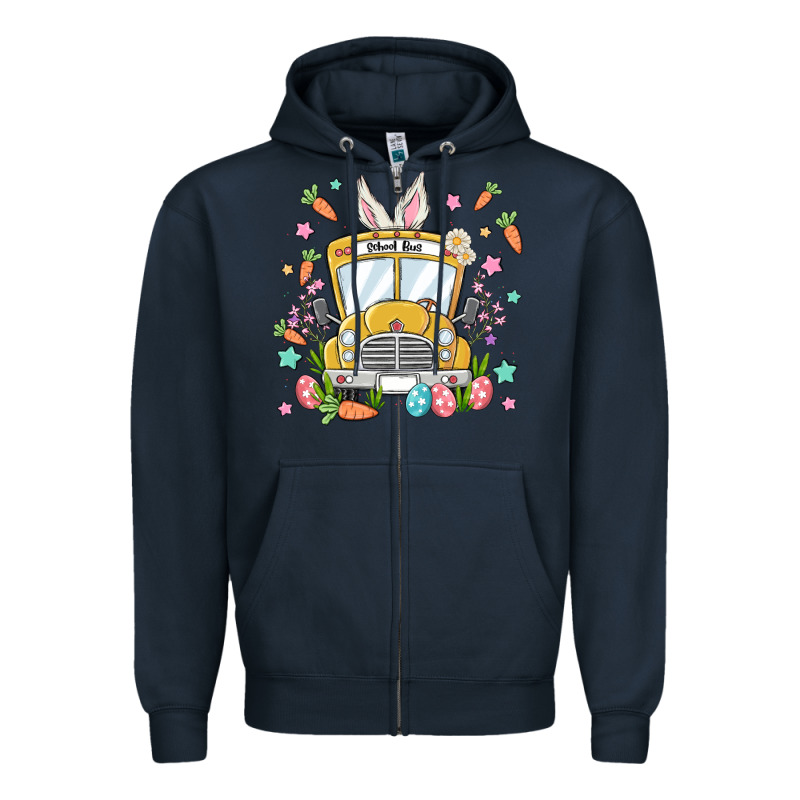Easter School Bus Zipper Hoodie by MaliasSmallBusiness | Teevron
