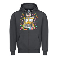 Smoke easter school bus Zipper Hoodie - MaliasSmallBusiness