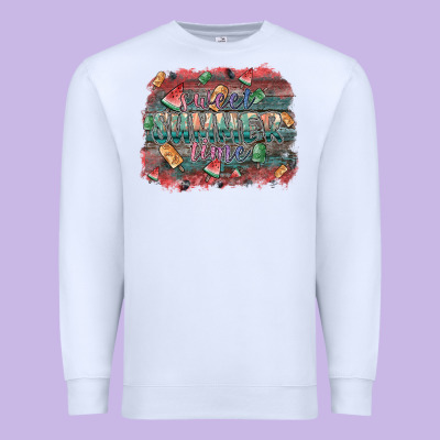 Sweet Summer Time Premium Sweatshirt Designed By Sublimationcraftshop