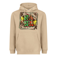 Mushroom softball nana with leopard Heavyweight Hoodie - Zillion Design Studio
