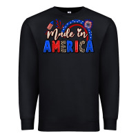 Black Made in America 4th of july Premium Sweatshirt - CowGirlArtShop