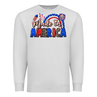 Dove Grey Made in America 4th of july Premium Sweatshirt - CowGirlArtShop